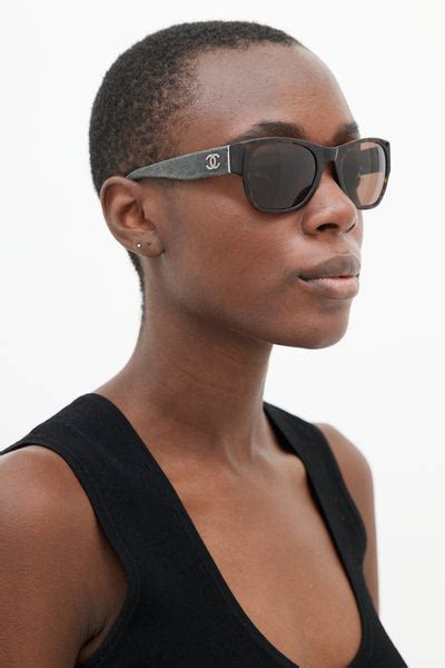 round high end sunglasses chanel|Chanel denim sunglasses 5162.